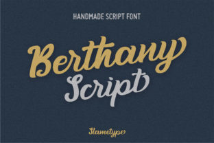 Berthany: A Handwritten Typeface for Editorial Elegance