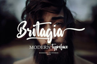 Britagia: A Script Font with Personality for Creative Projects