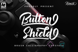 Button Shield Font: A Bold Brush Typeface for Digital Design