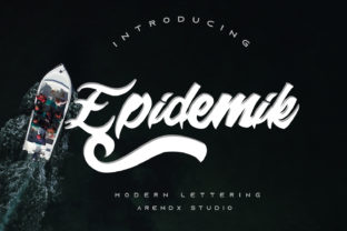 Epidemik: A Modern Script Typeface for Editorial Design