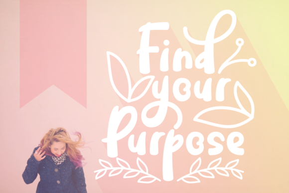 Find Your Purpose Font: A Handwritten Typeface for Creative Makers