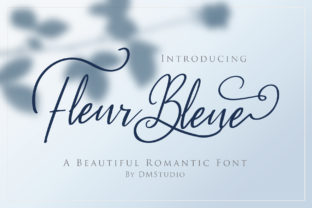 Fleur Bleue: A Script Font That Elevates Editorial Design