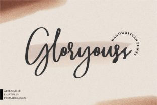 Gloryouss Font Review: A Bold Handwritten Typeface for Creative Branding