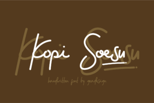 Kopi Soesu: A Handwritten Typeface for Modern Web Design