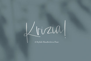 Krizia: A Handwritten Font for Modern Editorial Design