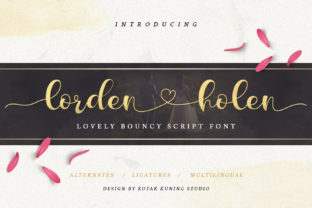 Lorden Holen Font: A Handwritten Typeface for Crafters