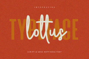 Lottus: A Handwritten Font for Modern Editorial Design