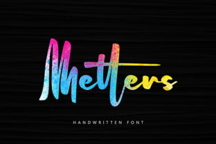 Metters Font: A Bold Handwritten Typeface for Craft Projects