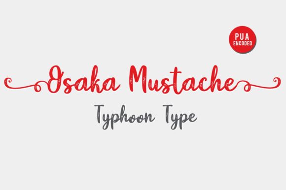 Osaka Mustache: A Script Font That Elevates Web Design