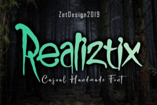 Realiztix: A Playful Handwritten Font for Digital Design