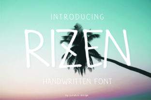 Rizen: A Handwritten Font for Modern Editorial Design