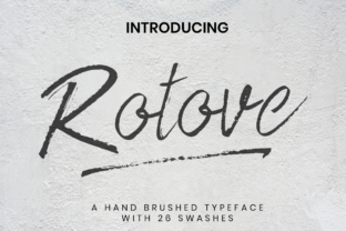 Rotove: A Handwritten Font That Elevates Craft Designs